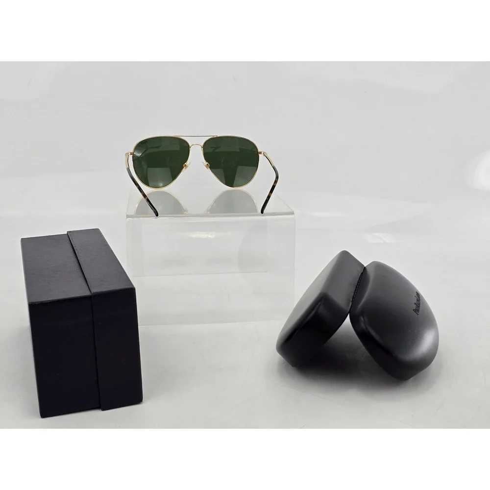 Polo Ralph Lauren Sunglasses Mens 62mm Shiny Gold Bottle Green PH3148 - New